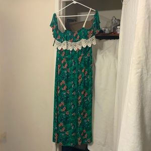Boundaries Green Floral Dress XXL